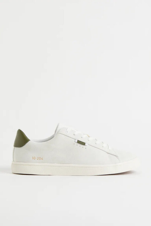 Faux Leather Sneakers - 图片 2